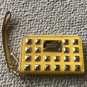 MICHAEL KORS studded wallet and wristlet